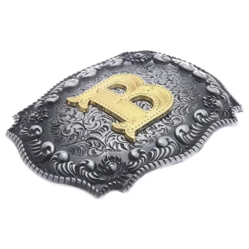 New Men's Western Cowboy Monogram B Belt Buckle